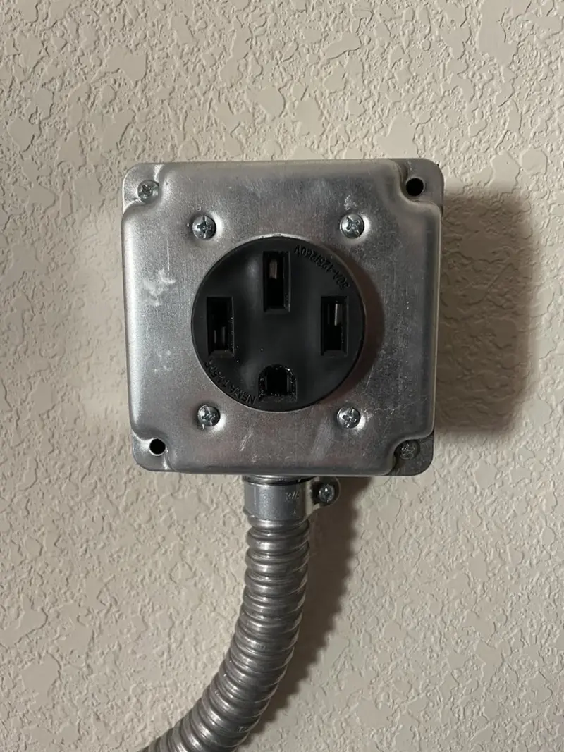 NEMA 14-50 outlet installed for Electrical Panel Upgrade in Painesville